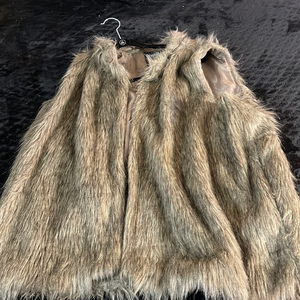 Faux fur vest